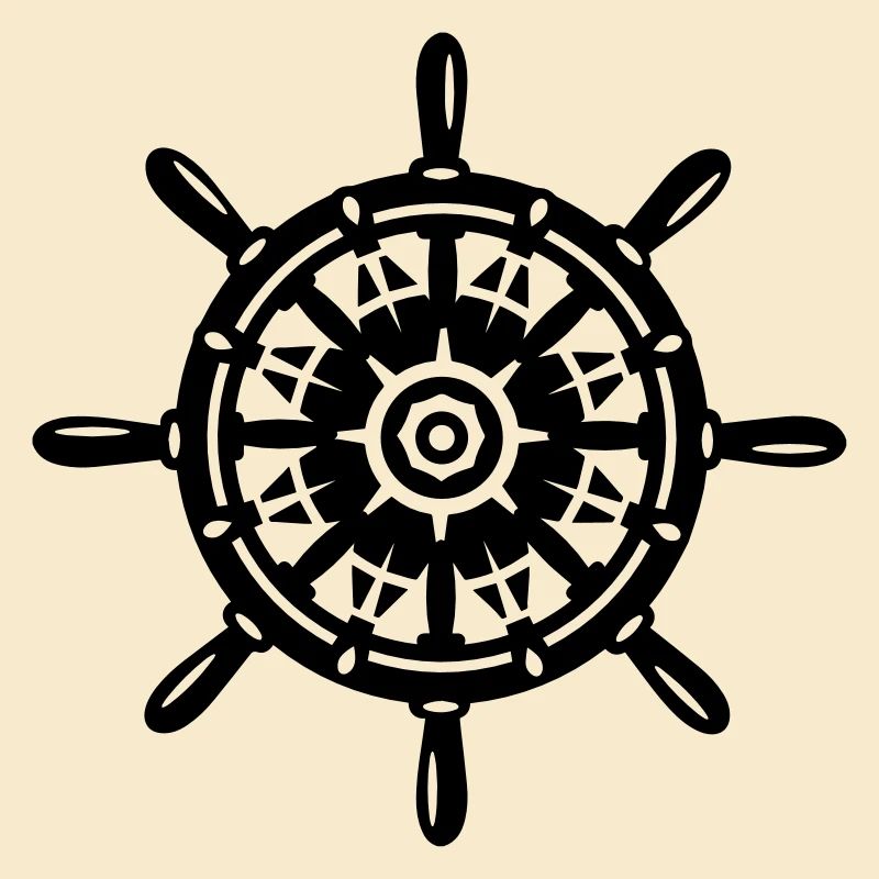 A ship wheel