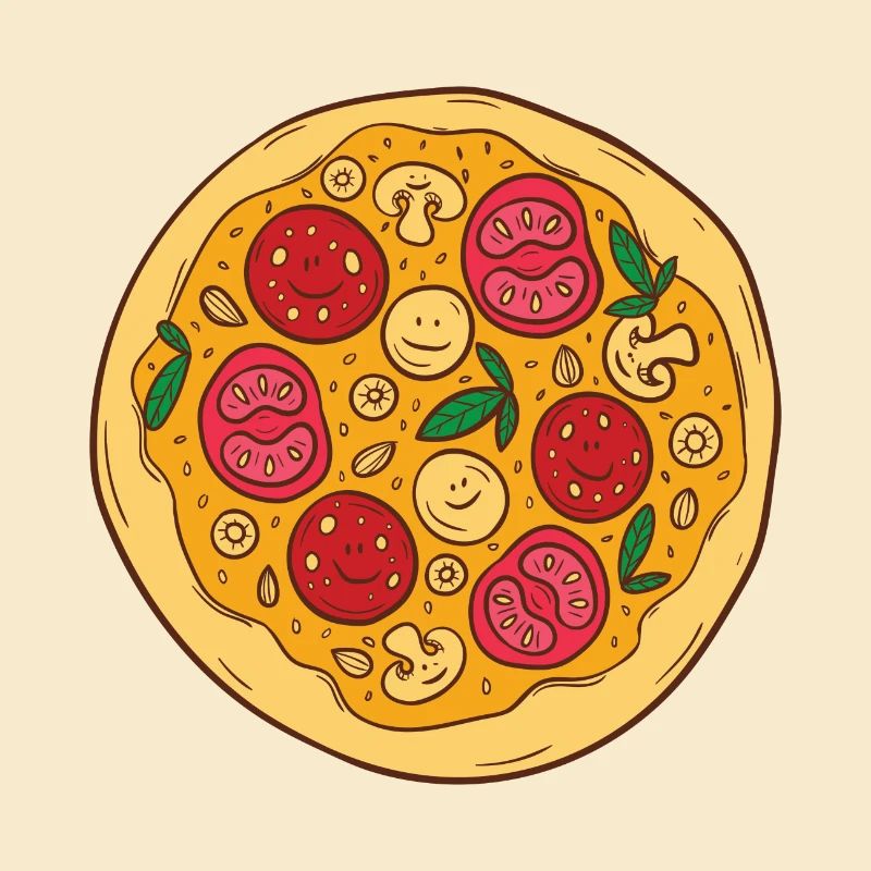 Pizza Tomate Champignons Cadeau