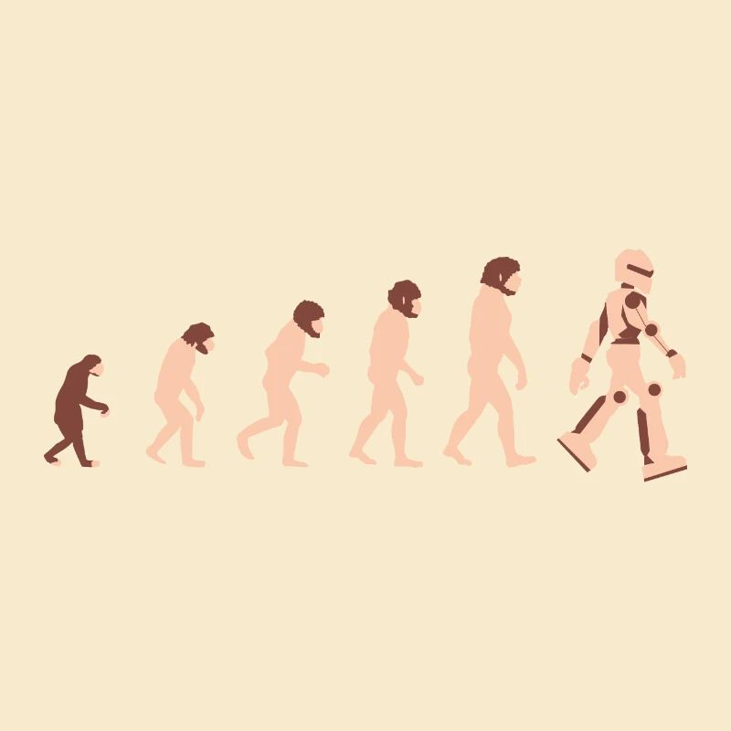 Theorie der Evolution Roboter Zukunft - Geschenkid
