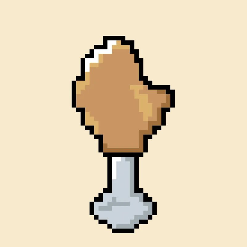 Pixel - Hähnchenkeule