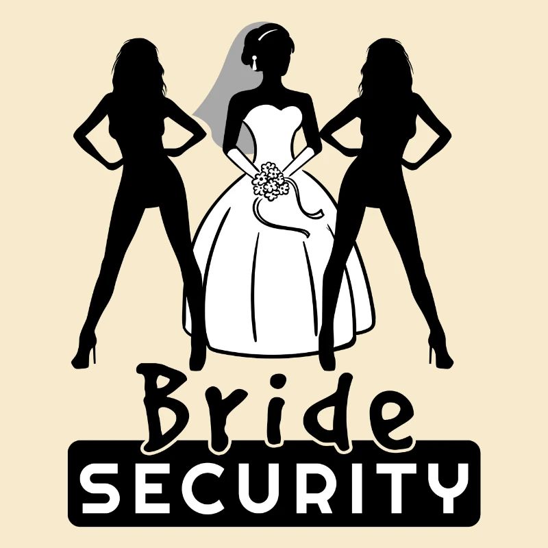 Partie de poule de sécurité équipe de mariée