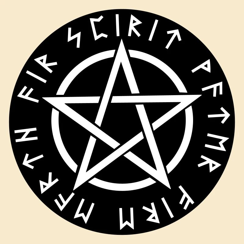 Pentagramm Rune Elemente Symbol