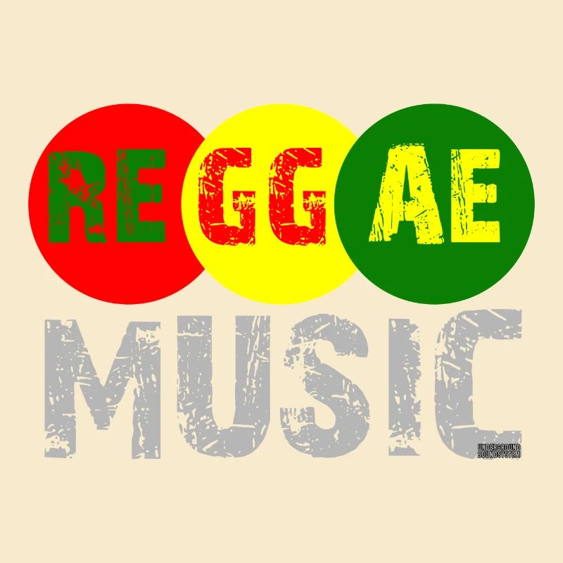 Reggae Musik Farbkreis Logo