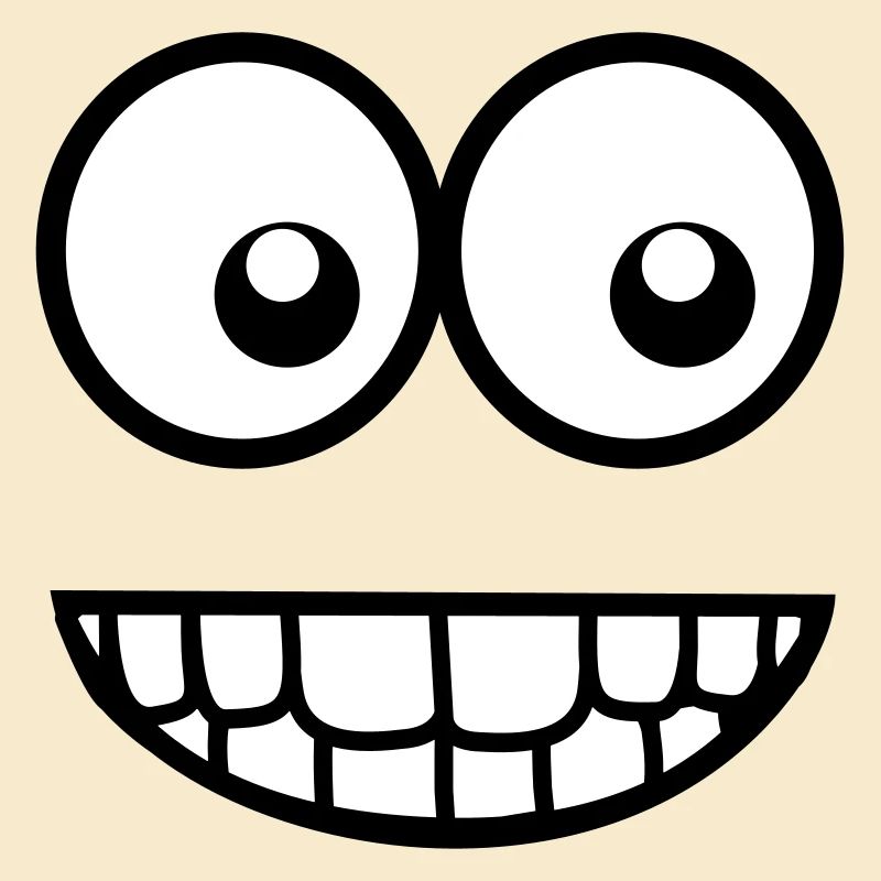 Lustiges Comic Gesicht (Witzig) / Smiley