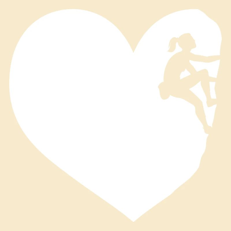 J'adore grimper dans le coeur d'un rocher d'alpinisme