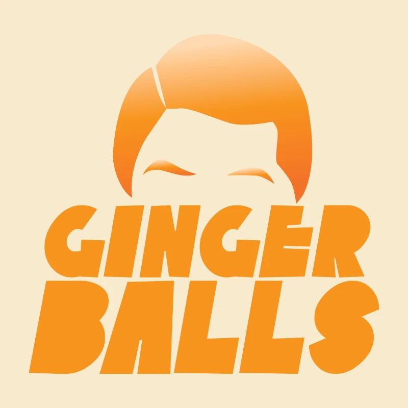 Ingwerkugeln mit dem lodernden roten Haar