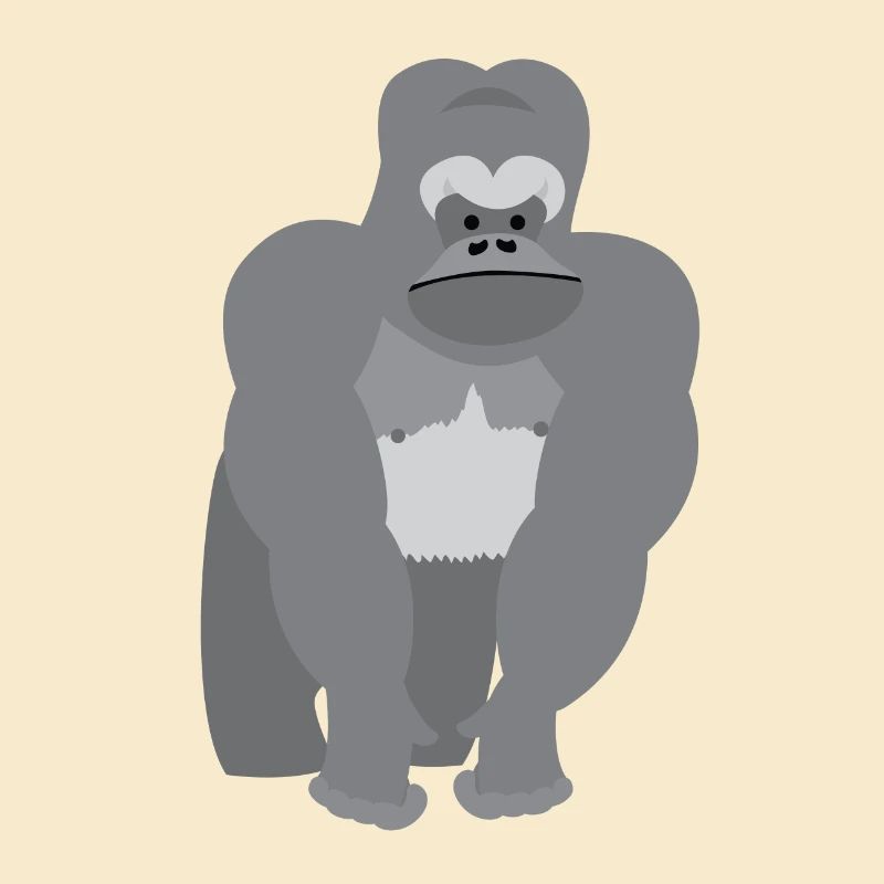 Großaffe Ridgeback Gorilla