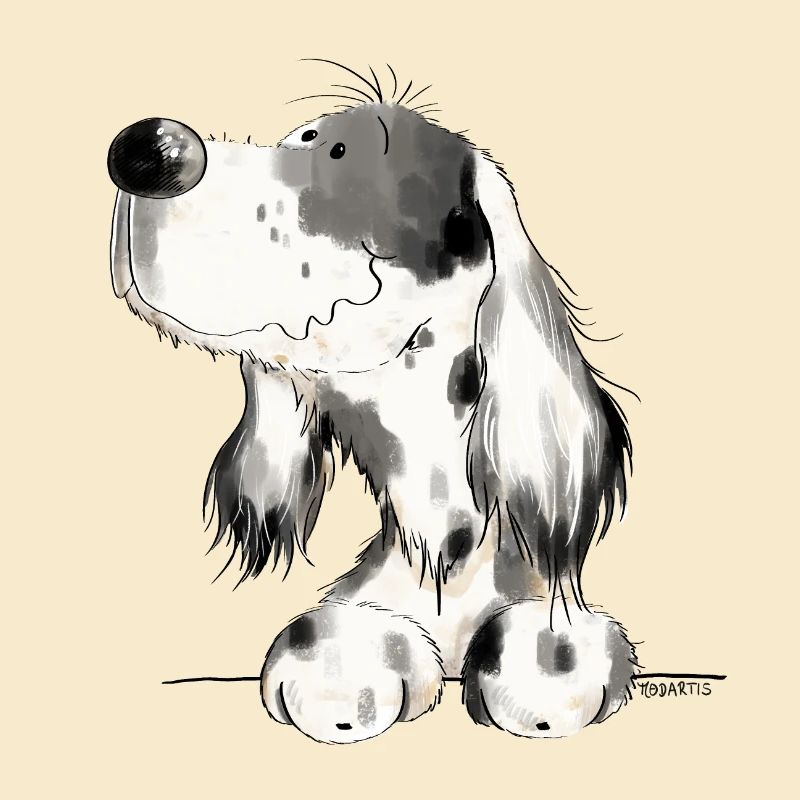 Englischer Setter I Hunde Comic Geschenk