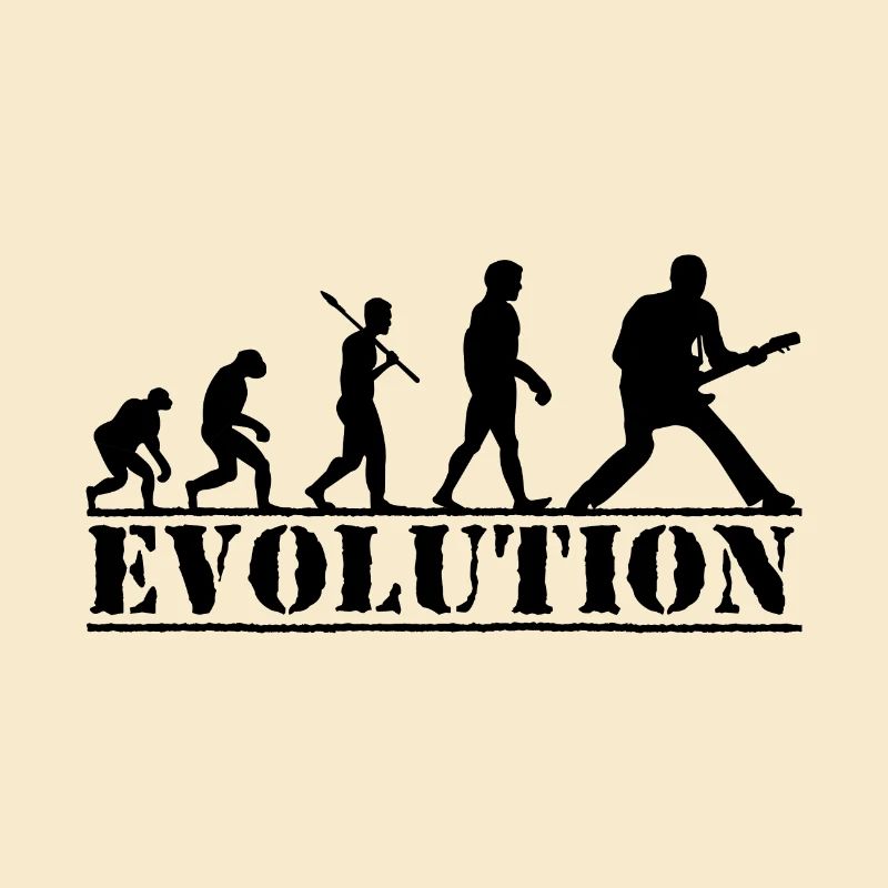 Electric guitar evolution gift for guitarists