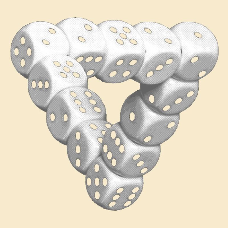 Cube Dices Cubes Illusion