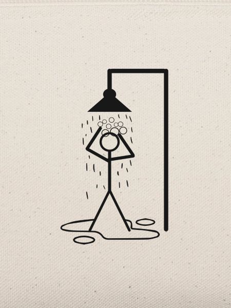 Dusche Strichmännchen