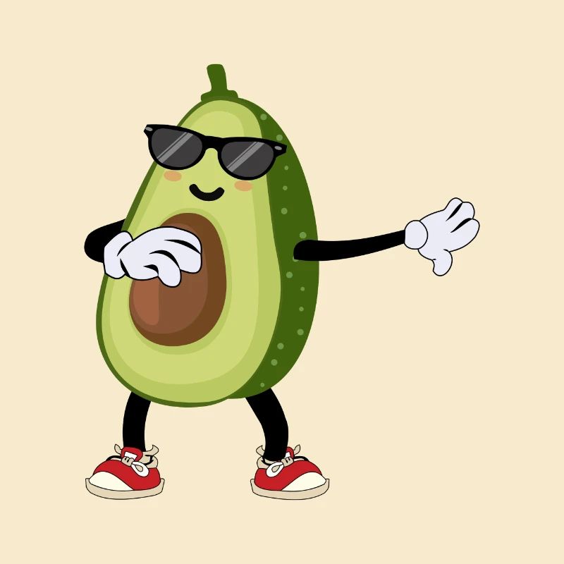 Avocado Dabbing Dancing Sunglasses Gift