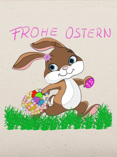 Osterhase mit Korb