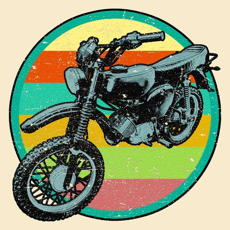 Retro Moped Relief Patch 3D used look