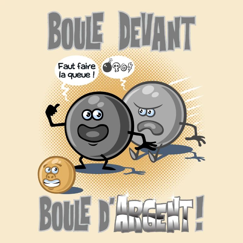 Boule devant boule d'argent