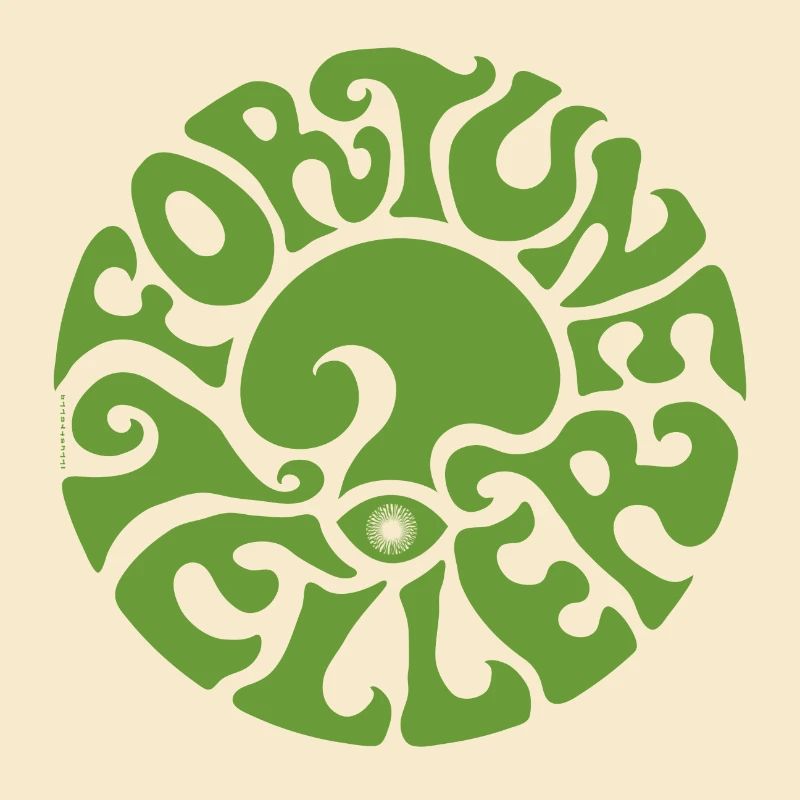 FORTUNE TELLER - vert - diseuse de bonne aventure psychédélique