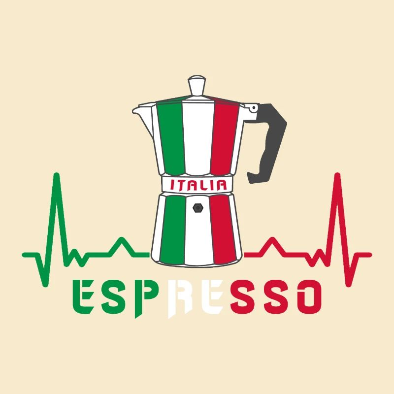 Herzfrequenz Espresso Design / Geschenkidee