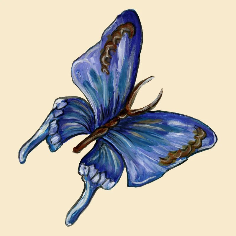 papillon bleu