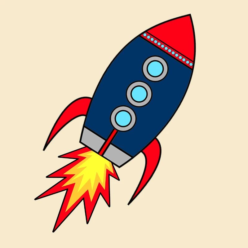 Rocket * Rakete startet