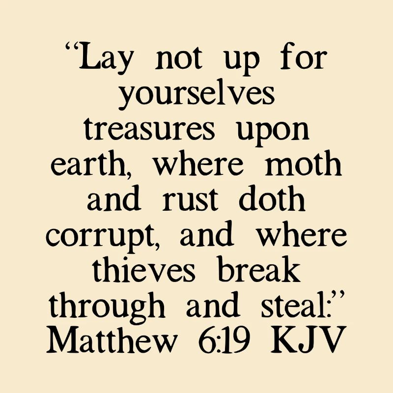 Matthäus 6:19 King James Version