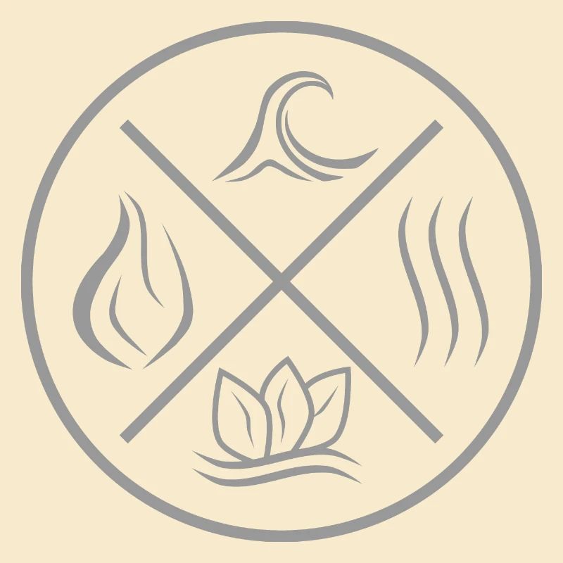 Les 4 éléments - feu, eau, terre, air