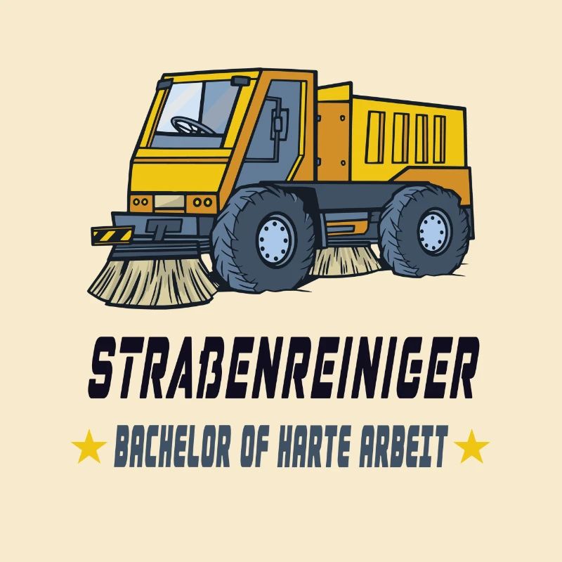 Straßenreiniger Design / Geschenkidee