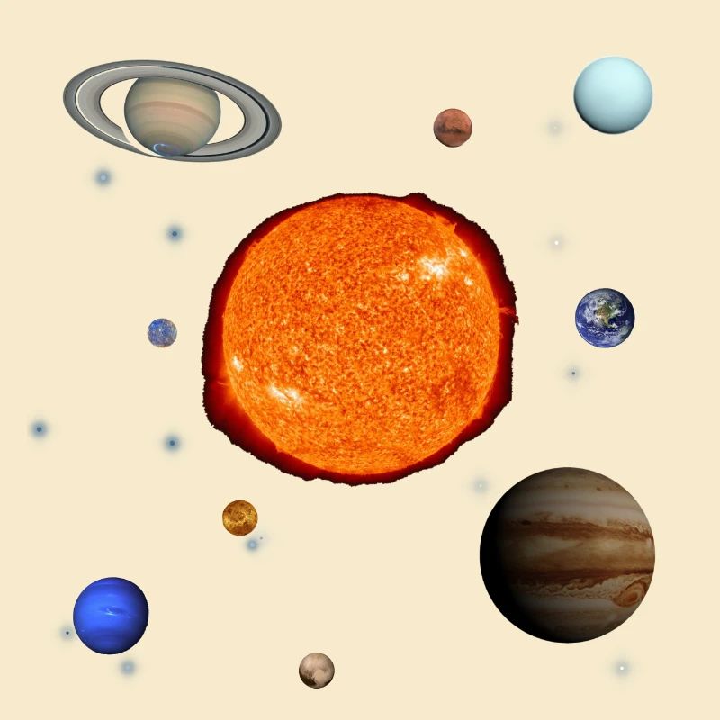 Unser Sonnensystem mit Pluto!