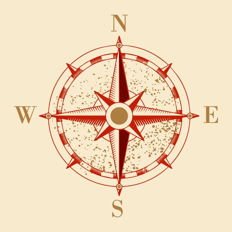 Icône Compas Navigation Idée de cadeau rétro