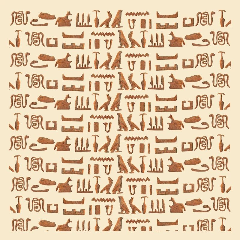 Ancient Egypt, hieroglyphic pattern, gift idea
