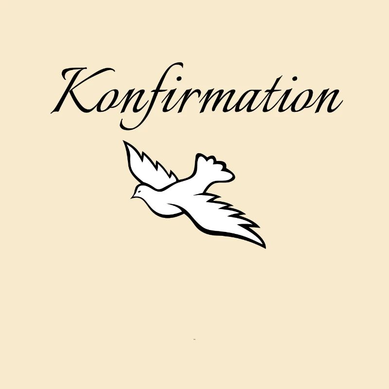 Konfirmation fliegende Taube mittig Glauben zeigen
