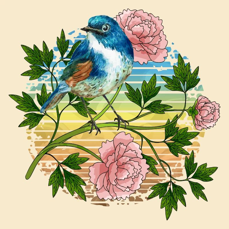 Bunter Vogel