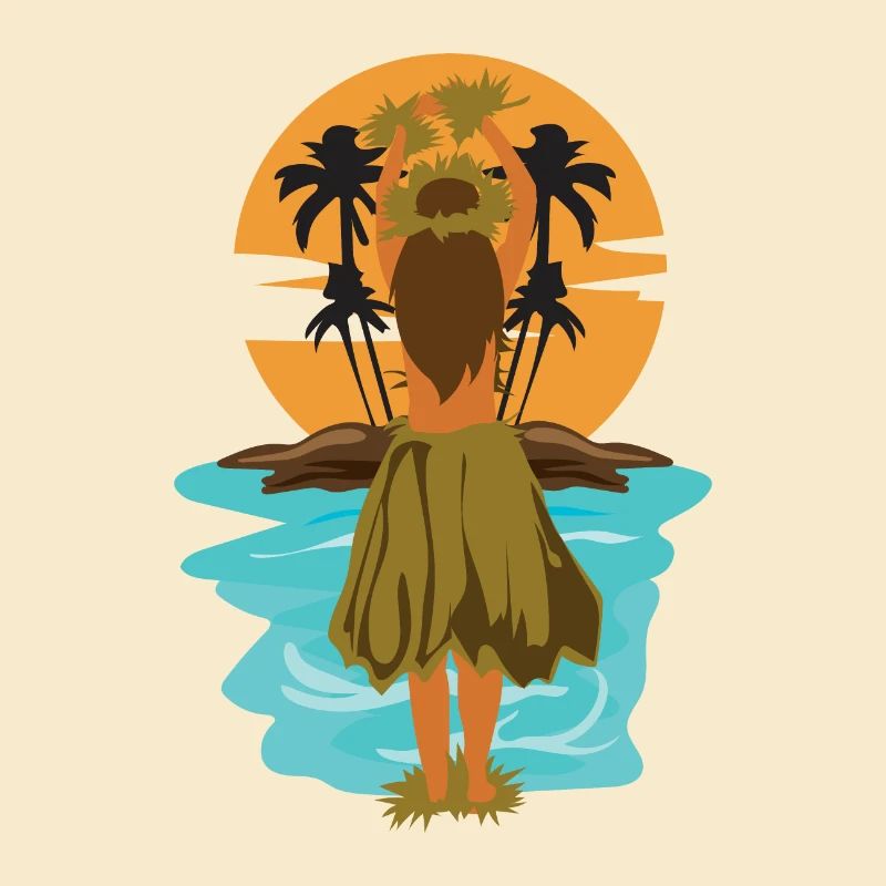 Hawaii Hula-Tanz Hula-Mädchen Geschenkidee