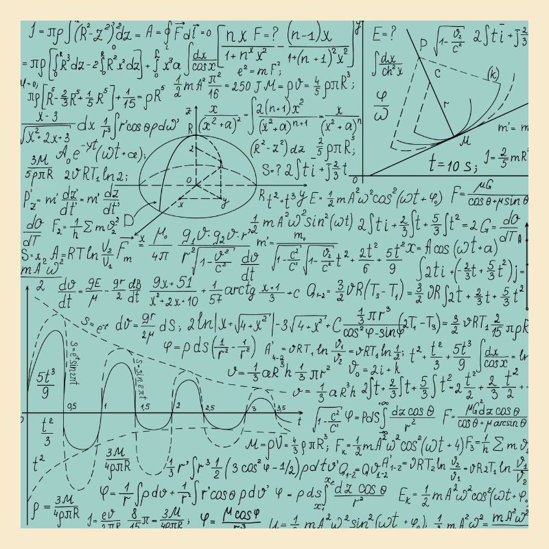 Math Equation Pattern, Math Formula Lover Gift