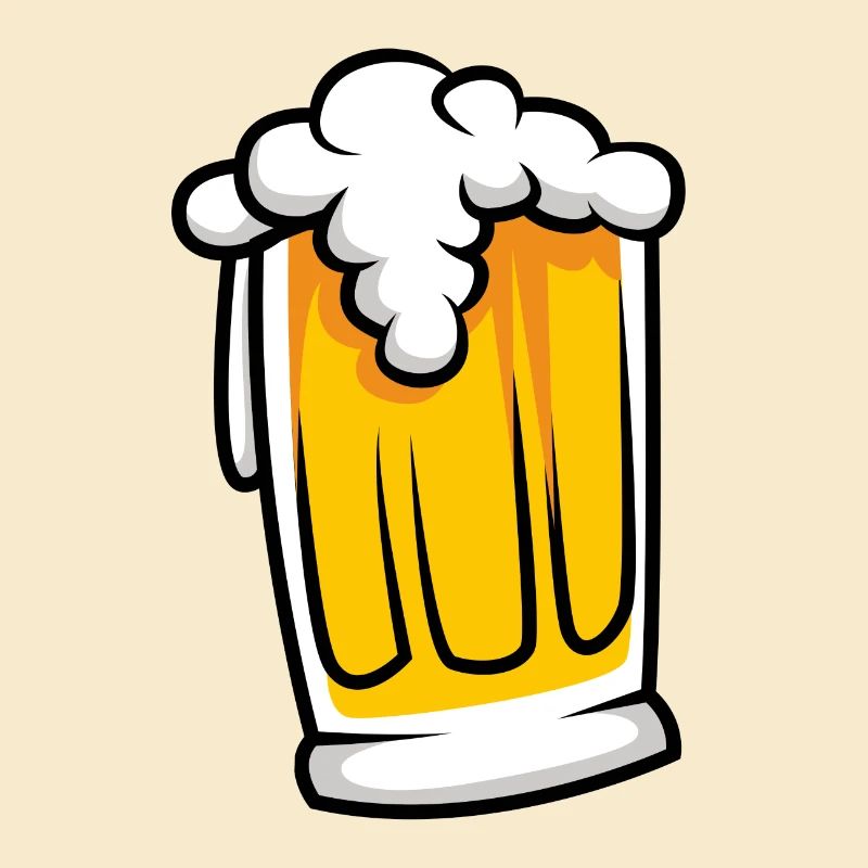 Bierglas Symbol Comic