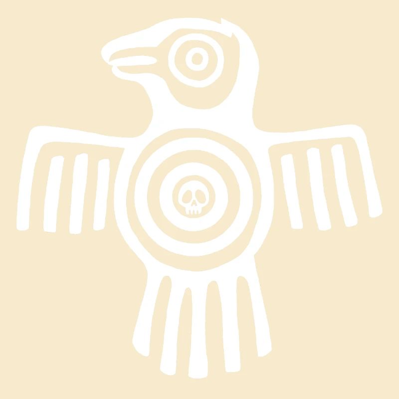 Weißer Inka-Vogel