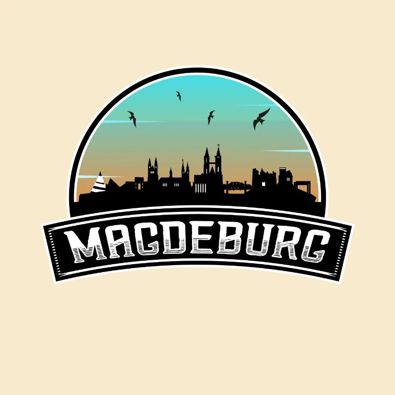 Magdeburg Germany Skyline German Souvenir