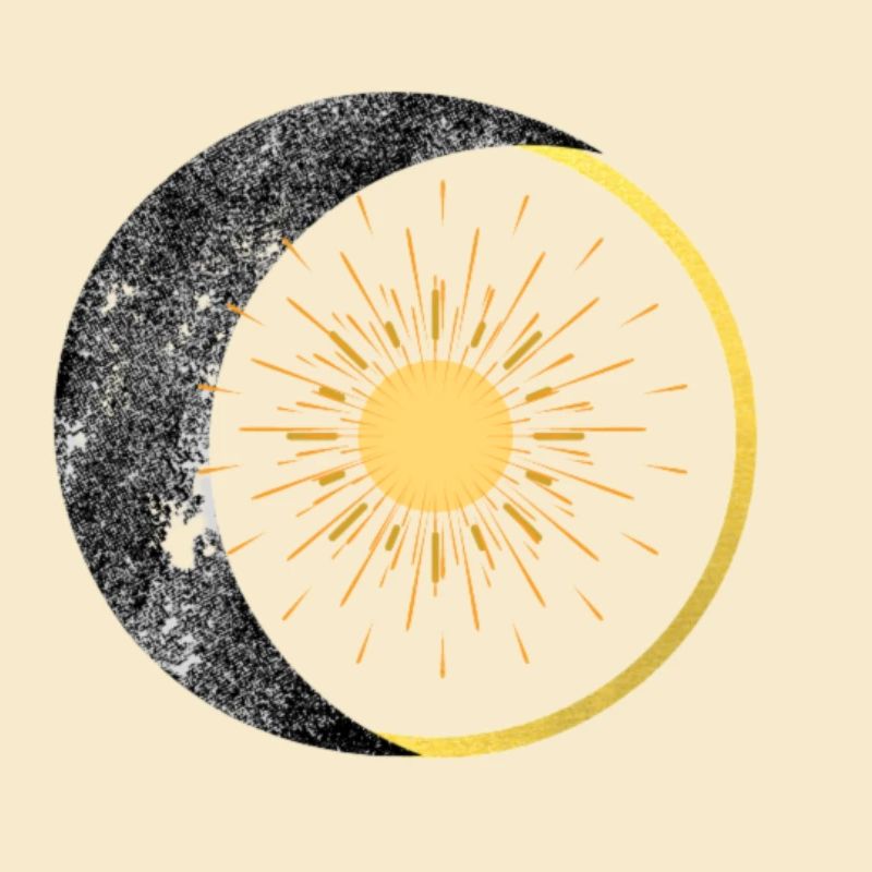 Mond und Sonne
