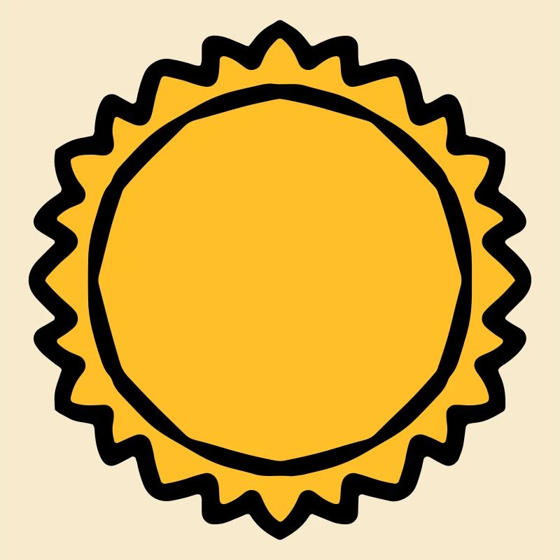Thick big sun