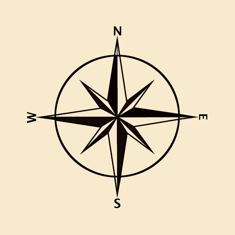 Kompass schwarz