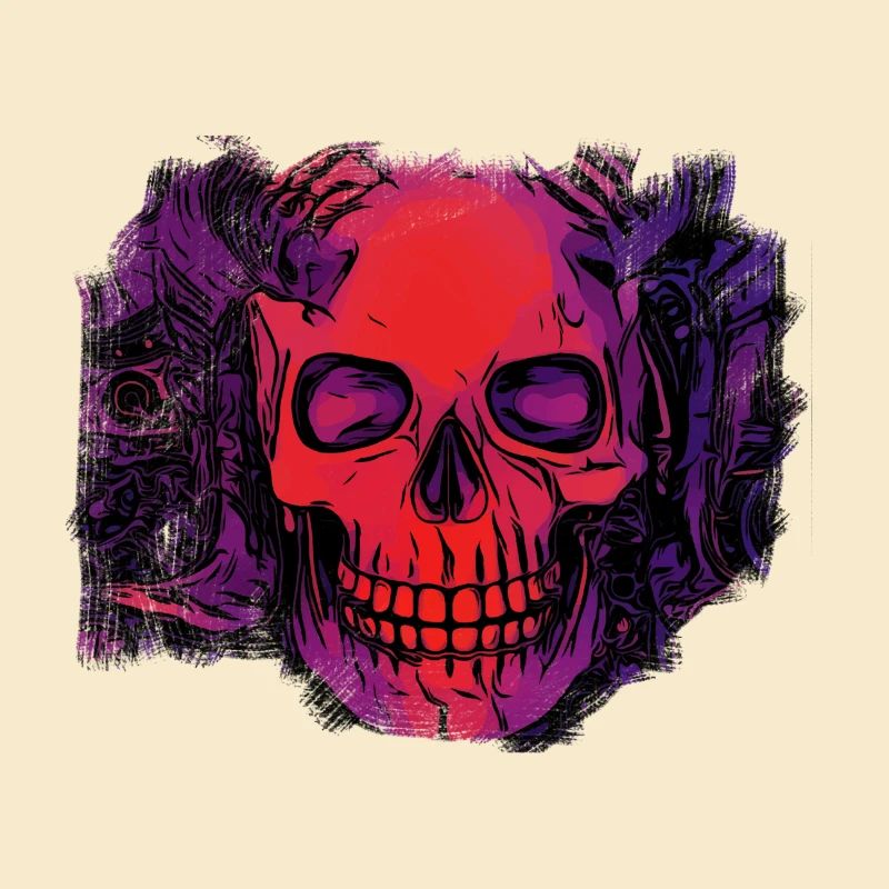 comic Dämonen schädel