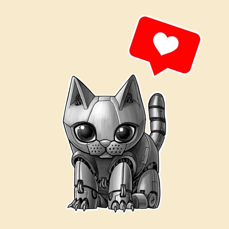 Chat robot mignon