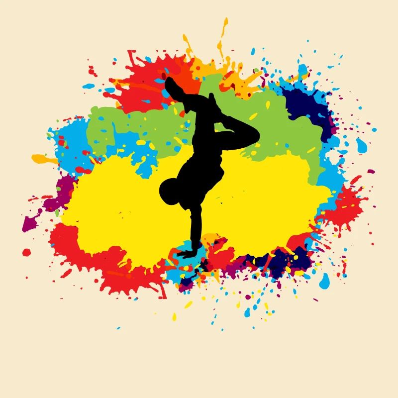 Breakdance Breakdancing Breakdancer Aquarell