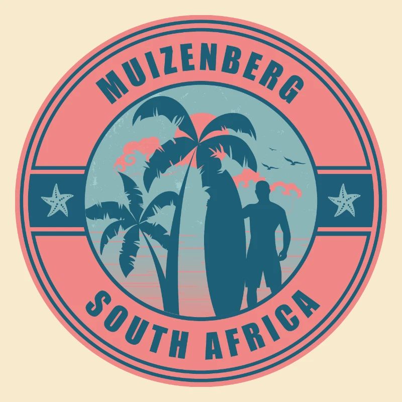 Muizenberg Südafrika Sommer Surf Design