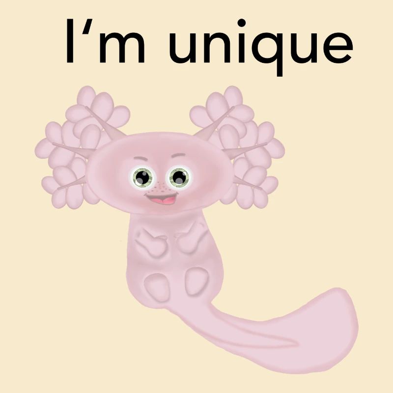 Ich bin einzigartig Axolotl