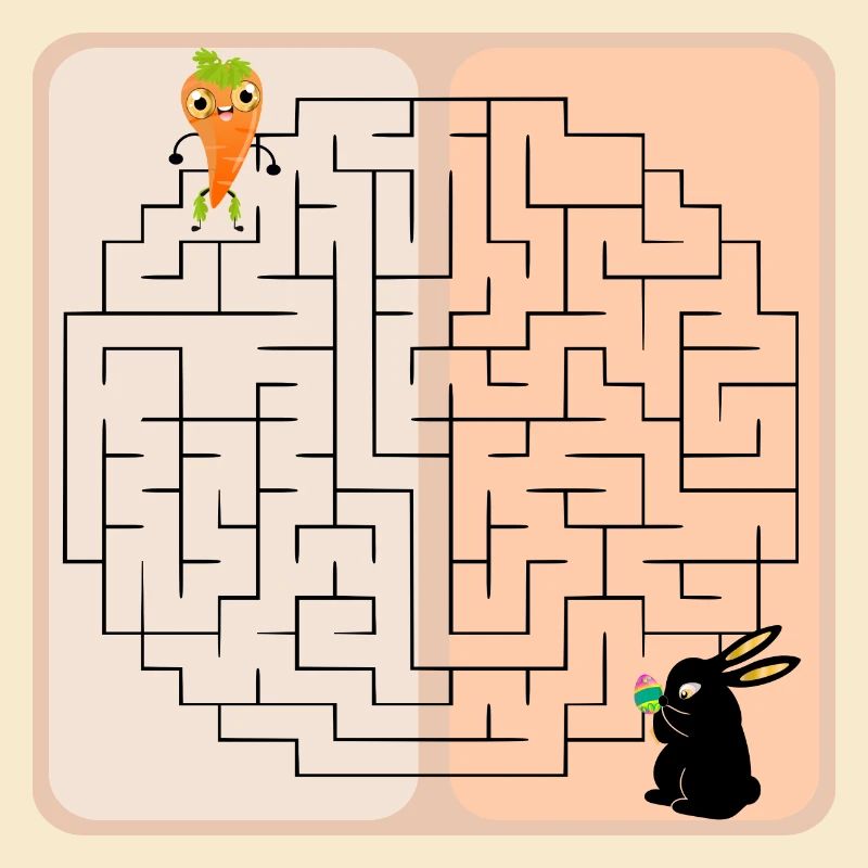 Labyrinth Bunny Easter Bunny