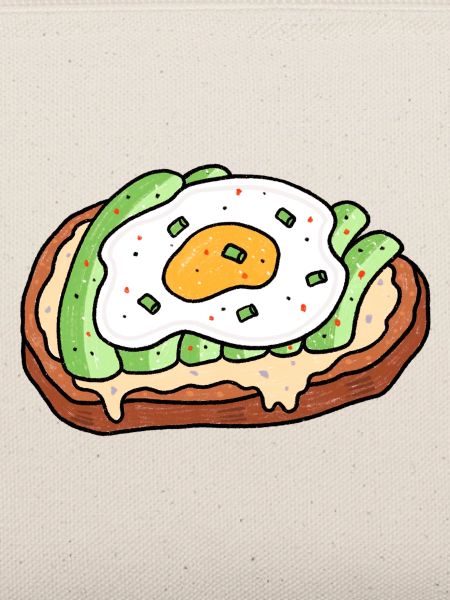 Avocado Spiegelei Brot Brotzeit