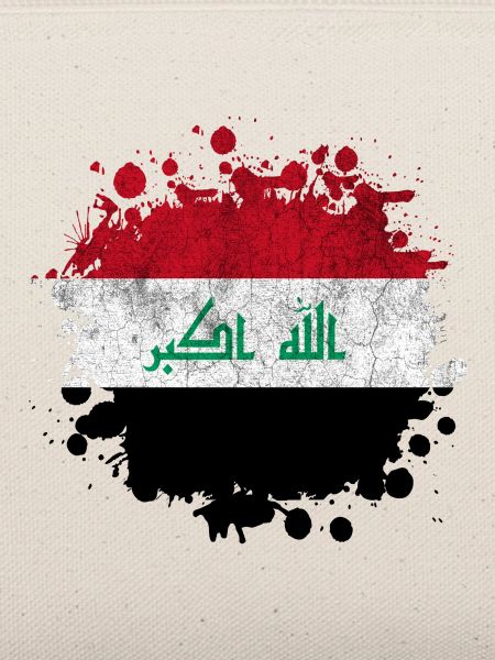 Irak Splash Flaggen Design