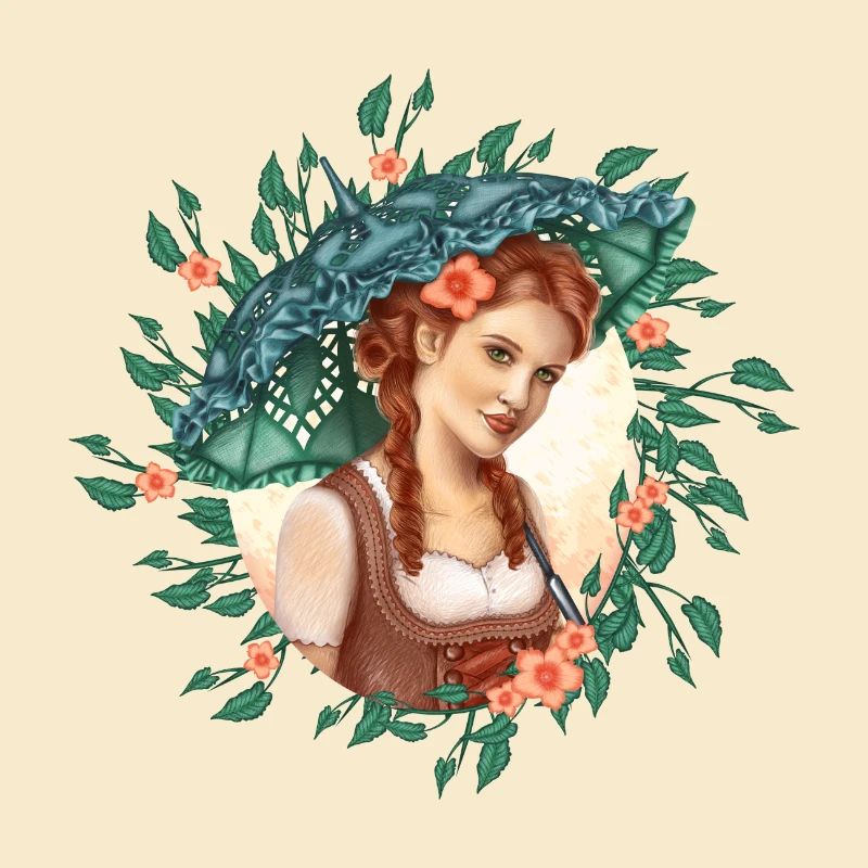 Mädchen mit Regenschirm