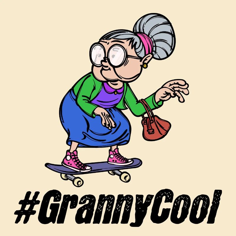 Cool Großmutter Oma Spruch Alte Frau Brille