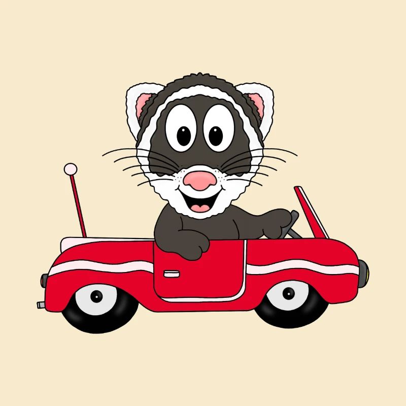 FRETTCHEN - AUTO - AUTOFAHRER - TIER - FUN